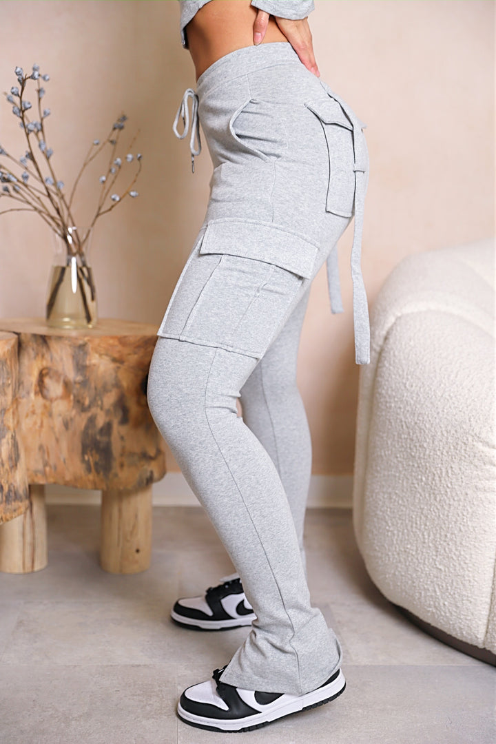 Ella Cargo Joggers - Grey